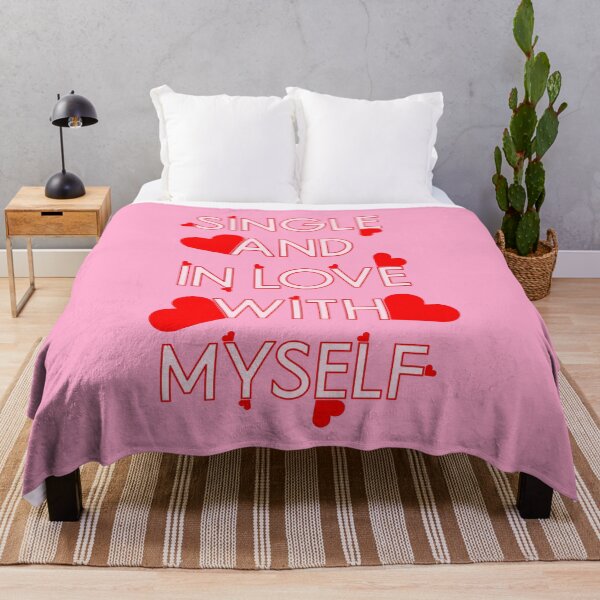 Item preview, Single And In Love With Myself - Self Love With Red Hearts designed and sold by TheSassyNoble.