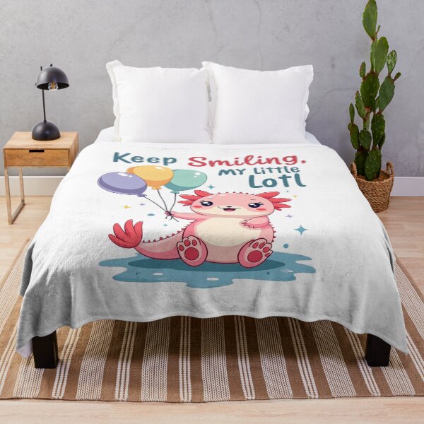 Artikelvorschau, Lächle weiter, mein kleiner Lotl - Süßer Axolotl entworfen und verkauft von Bulwshop.