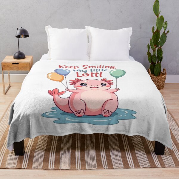 Artikelvorschau, Lächle weiter, mein kleiner Lotl - Süßer Axolotl entworfen und verkauft von Bulwshop.