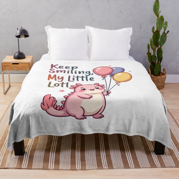 Artikelvorschau, Lächle weiter, mein kleiner Lotl - Süßer Axolotl entworfen und verkauft von Bulwshop.