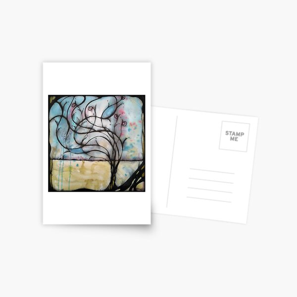 Desert Rose ink on paper Postcard
