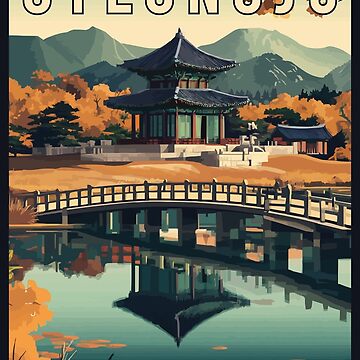 Artwork thumbnail, Discover The Ancient City of Gyeongju in South Korea - Travel Art by turtlestart