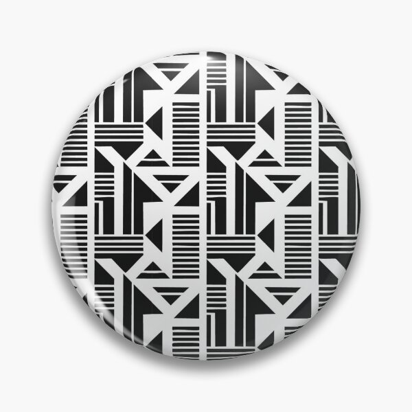 Item preview, black and white  line pattern designed and sold by Fat Fish Canvas.