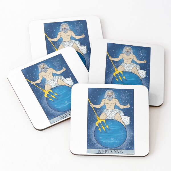 Item preview, Poseidon/Neptune with Cosmic Backround - Mythology and Space Art designed and sold by Ancient-Tales.