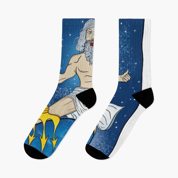 Item preview, Poseidon/Neptune with Cosmic Backround - Mythology and Space Art designed and sold by Ancient-Tales.