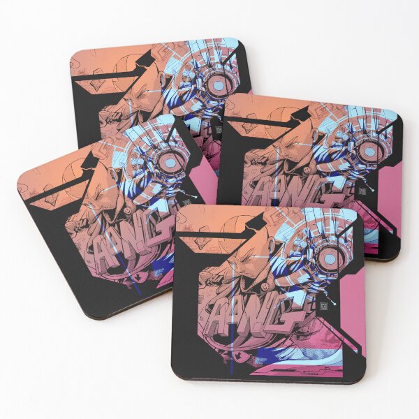 Item preview, Aesthetic Cyberpunk Anime Avatar Aang Japanese Writing designed and sold by melbrins.
