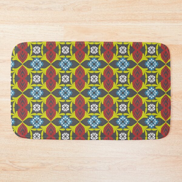 Item preview, Ikat vintage red floral seamless for decoration designed and sold by RIYA SIRI.