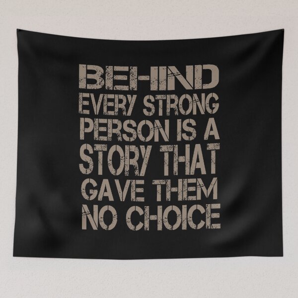 Item preview, Behind Every Strong Person - Inspirational Quote designed and sold by Zakrytos ★★★★★.