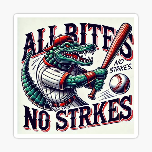 Artikel-Vorschau von Alle Bisse, keine Schläge Aligator Baseball T-shirt, designt und verkauft von Dave'sDesigns20.