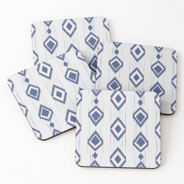 Item preview, Blue Ikat seamless pattern designed and sold by Zineshopz.