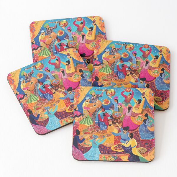 Item preview, Vibrant Celebration of a Persian Party designed and sold by PersiaArts.