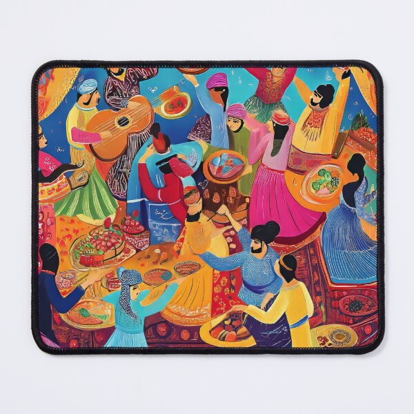 Item preview, Vibrant Celebration of a Persian Party designed and sold by PersiaArts.