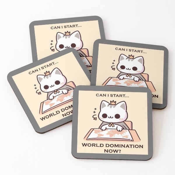 Item preview, World Domination Cat: Cute but Villainous Design (v4) designed and sold by MIDesign.