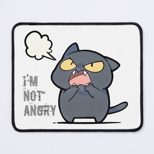 Item preview, I'm Not Angry Cat designed and sold by RubisLeaf.