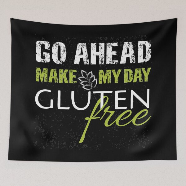 Item preview, "Go ahead, Make my day Gluten-free" t-shirt design designed and sold by MyGluteesFree77.