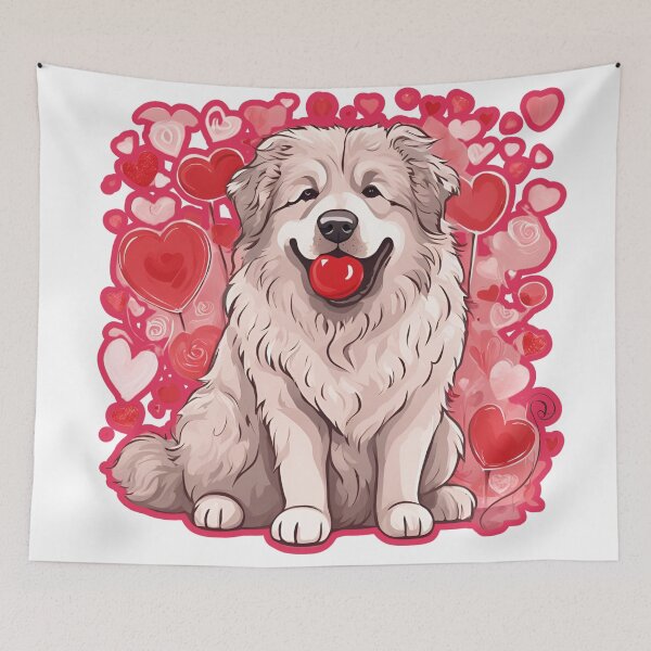 Item preview, Valentine's Day Caucasian Shepherd Love designed and sold by GoodyPaws.