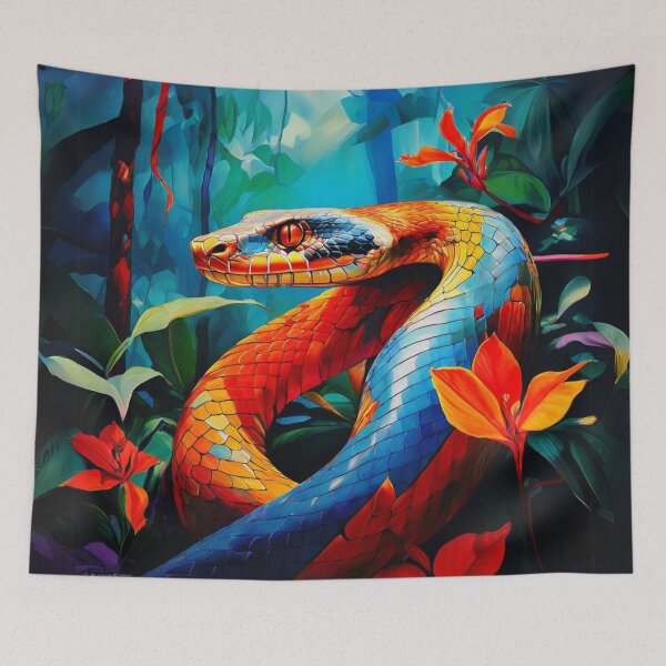 Item preview, Jungle Snake Piton Flowers designed and sold by GrifonJ.