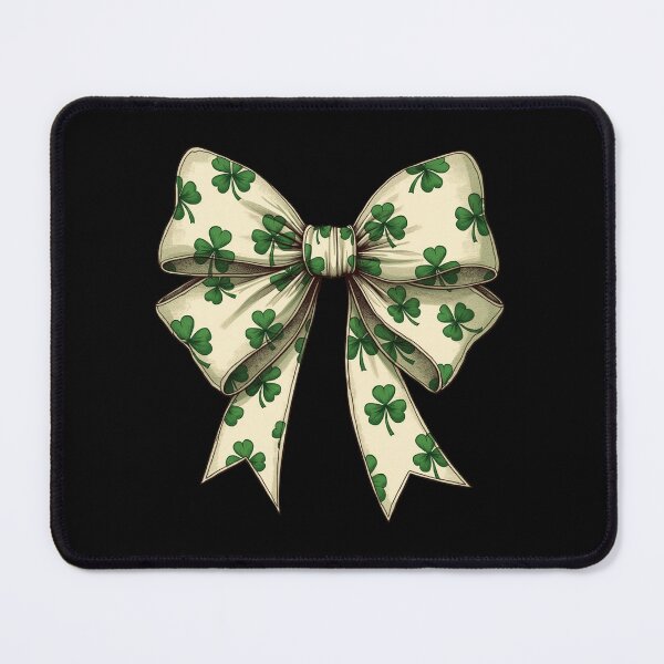 Item preview, St.Patricks Day Lucky Shamrock Coquette Bow designed and sold by Blok45.