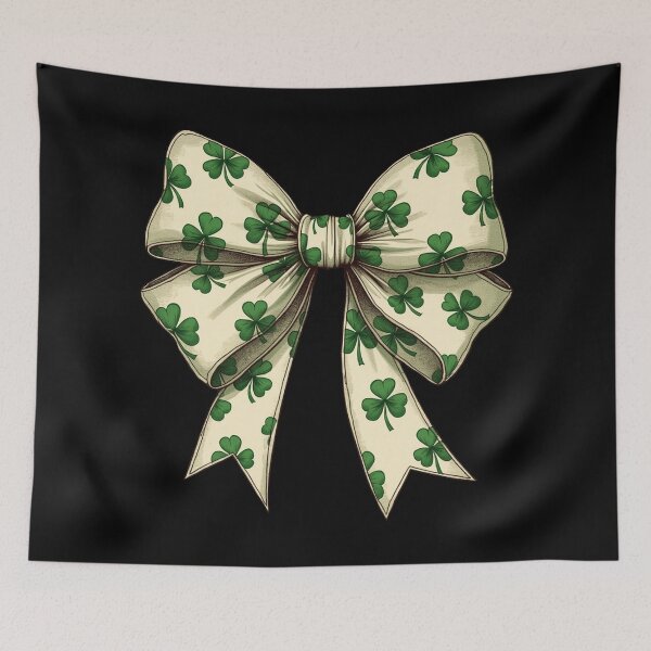 Item preview, St.Patricks Day Lucky Shamrock Coquette Bow  designed and sold by Blok45.