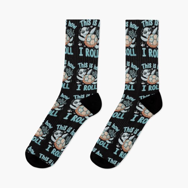 Item preview, Sea Turtle Lover Kids This Is How I Roll - A funny gift for turtle lovers who enjoy a relaxed, ocean-inspired vibe! designed and sold by ZyziowskyArt.