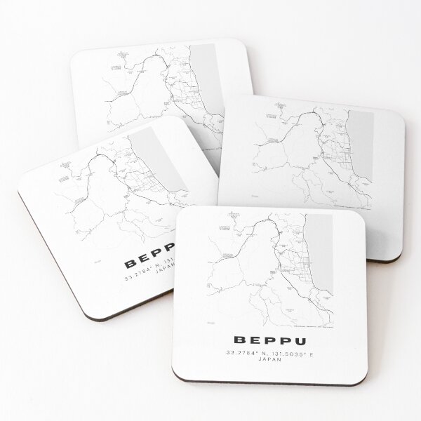 Item preview, Minimalist Beppu Map Art - Japan City Coordinates Design designed and sold by RM-Journey.