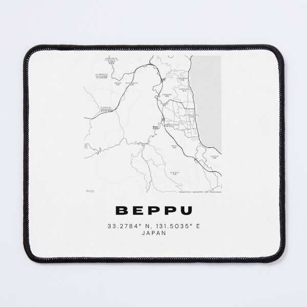 Item preview, Minimalist Beppu Map Art - Japan City Coordinates Design designed and sold by RM-Journey.
