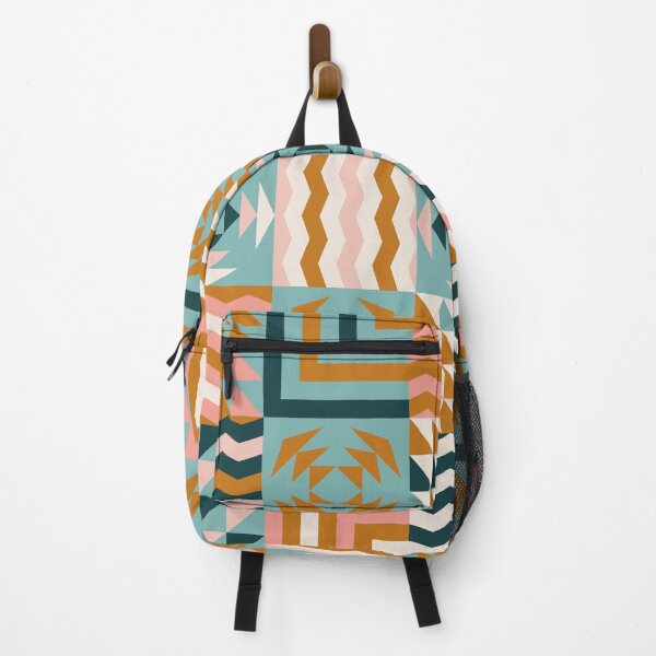 Item preview, Retro Inspired Geometric Quilt Pattern With Pastel Colors designed and sold by BlueLela.