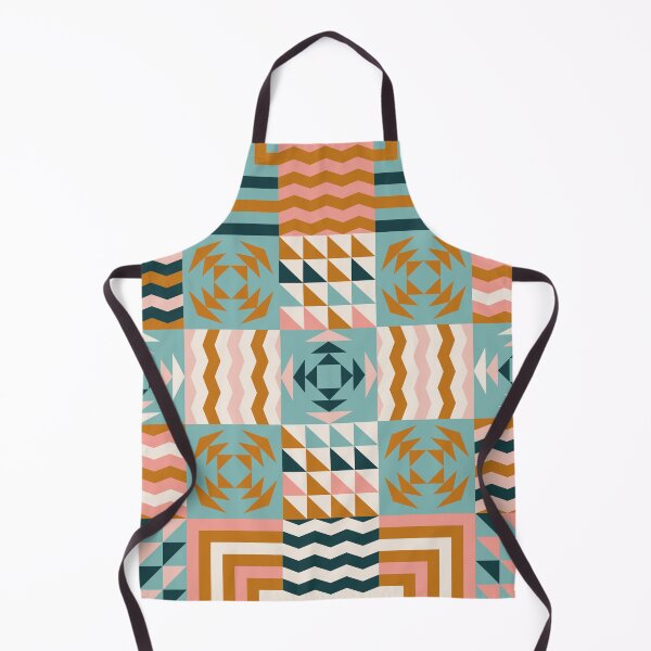 Item preview, Retro Inspired Geometric Quilt Pattern With Pastel Colors designed and sold by BlueLela.