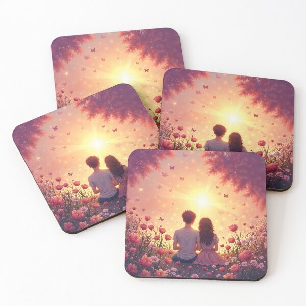 Item preview, Serene Love in a Flower Field: A Romantic Illustration designed and sold by Uniqo Artz.