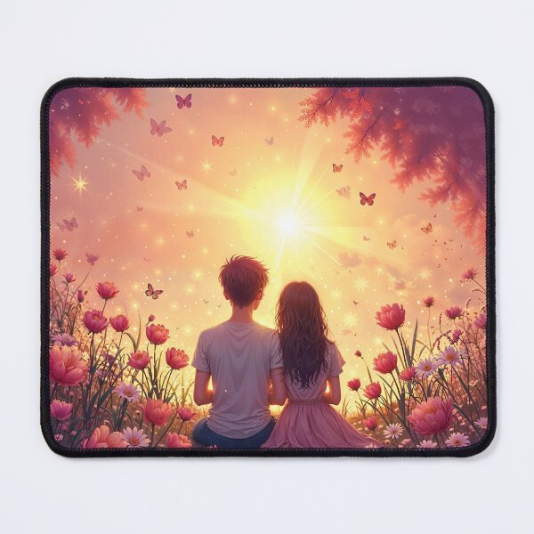 Item preview, Serene Love in a Flower Field: A Romantic Illustration designed and sold by Uniqo Artz.