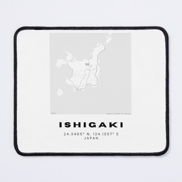Item preview, Minimalist Ishigaki Map Art - Japan City Coordinates Design designed and sold by RM-Journey.