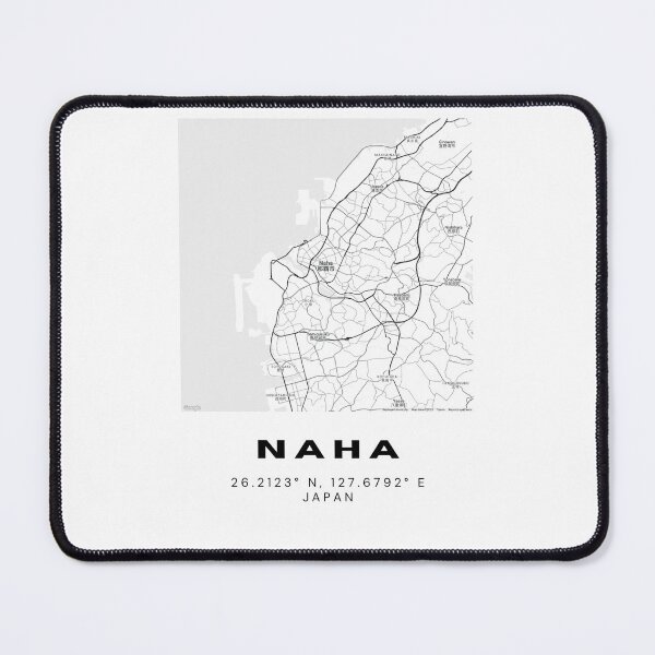 Item preview, Minimalist Naha Map Art - Japan City Coordinates Design designed and sold by RM-Journey.