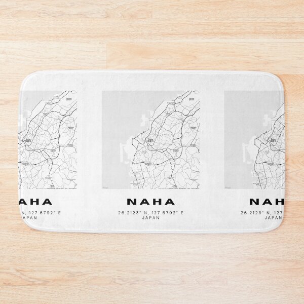 Item preview, Minimalist Naha Map Art - Japan City Coordinates Design designed and sold by RM-Journey.