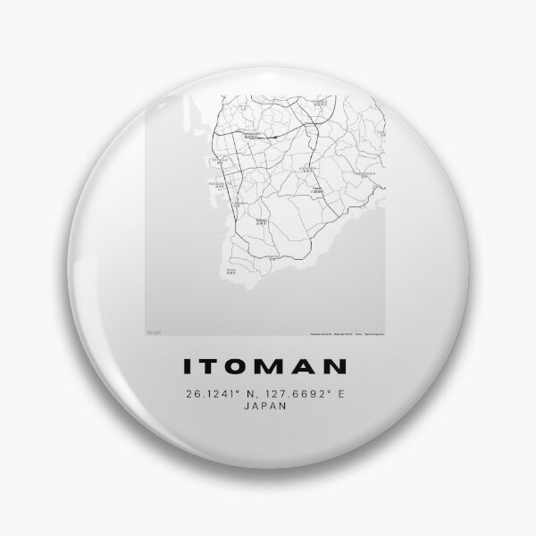 Item preview, Minimalist Itoman Map Art - Japan City Coordinates Design designed and sold by RM-Journey.