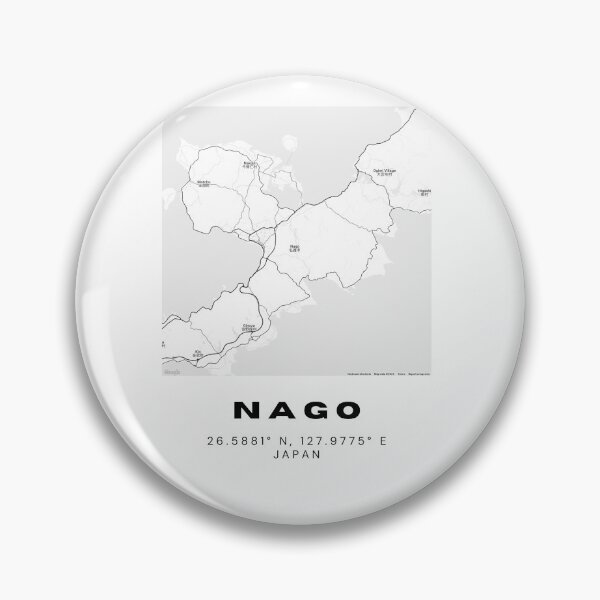 Item preview, Minimalist Nago Map Art - Japan City Coordinates Design designed and sold by RM-Journey.