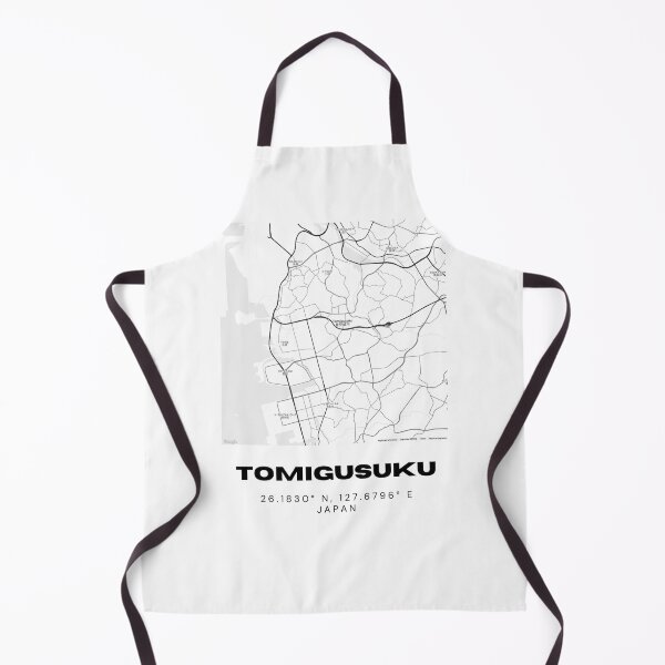 Item preview, Minimalist Tomigusuku Map Art - Japan City Coordinates Design designed and sold by RM-Journey.