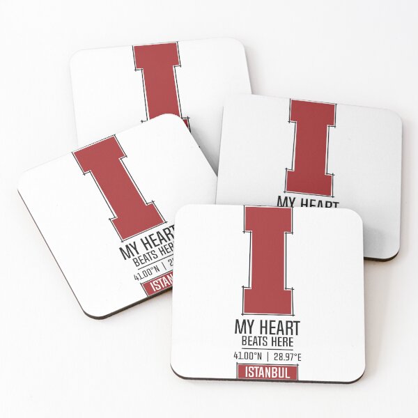 Item preview, ISTANBUL MY HEART BEATS HERE WHITE designed and sold by LMAGARMENTS.