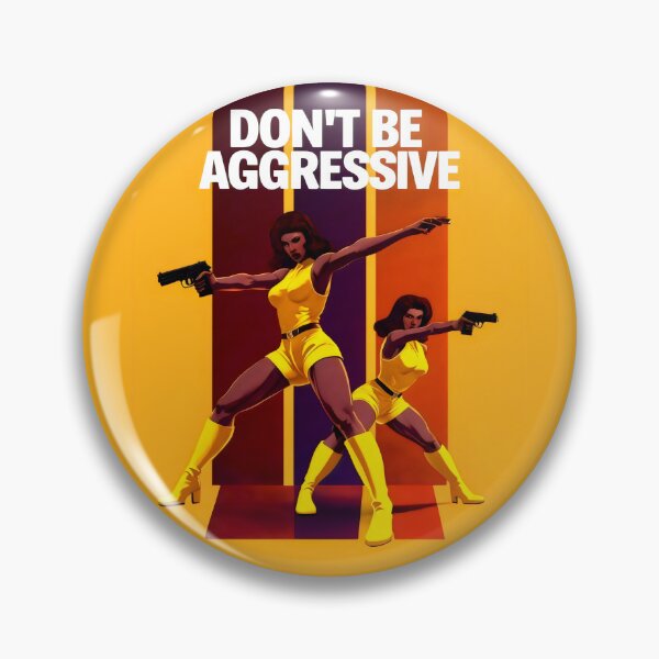 Item preview, Don't Be Aggressive Peaceful Reflection In Yellow Guns And Stripes designed and sold by SplashTastic.