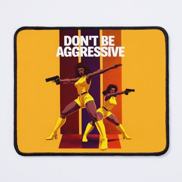Item preview, Don't Be Aggressive Peaceful Reflection In Yellow Guns And Stripes designed and sold by SplashTastic.
