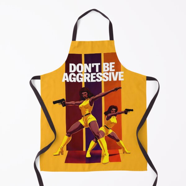 Item preview, Don't Be Aggressive Peaceful Reflection In Yellow Guns And Stripes designed and sold by SplashTastic.