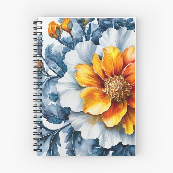 Item preview, Flower in Blue leaves motif designed and sold by GrifonJ.