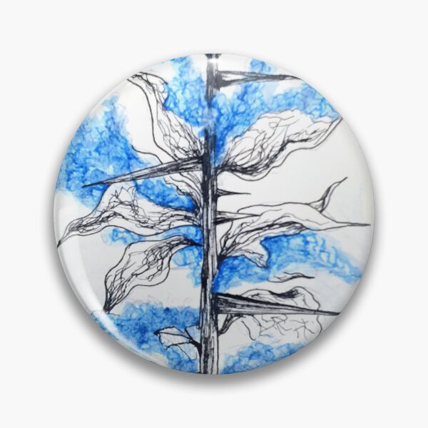 Item preview, Blue Flower with Thorns designed and sold by SillyDarkShop.