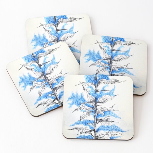 Item preview, Blue Flower with Thorns designed and sold by SillyDarkShop.