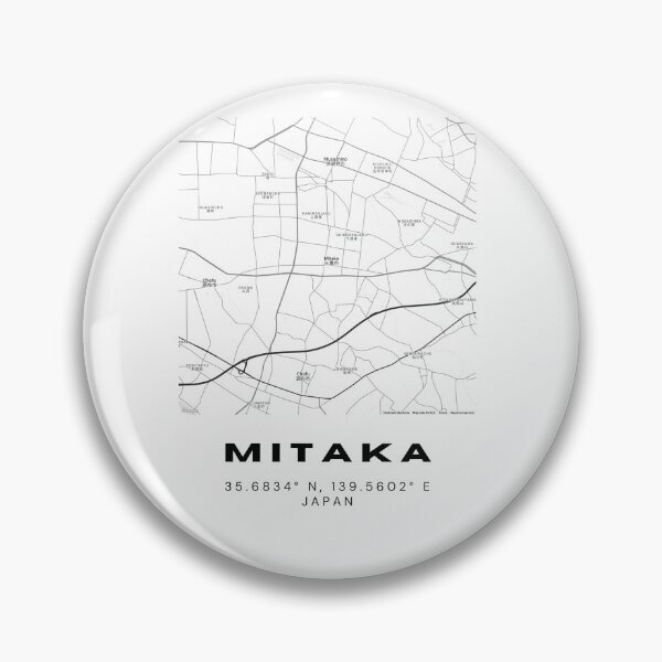 Item preview, Minimalist Mitaka Map Art - Japan City Coordinates Design designed and sold by RM-Journey.