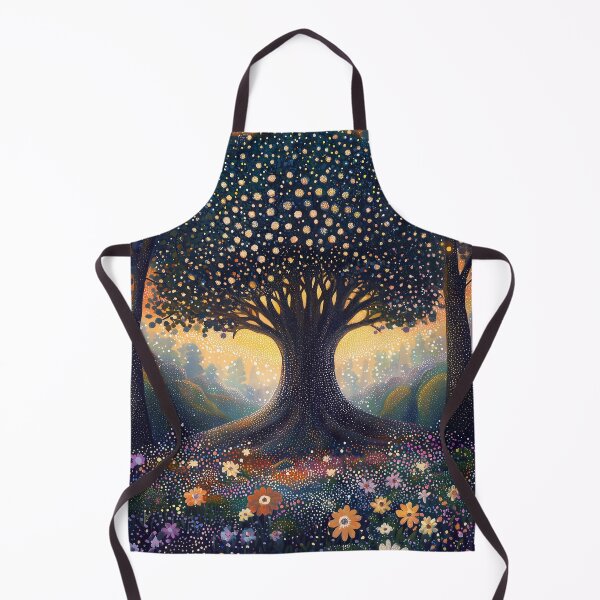 Item preview, Enchanted Forest Tree in Pointillist Style designed and sold by Moisky Art.