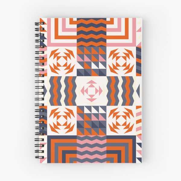 Item preview, Retro Inspired Geometric Quilt Pattern High Contrast designed and sold by BlueLela.