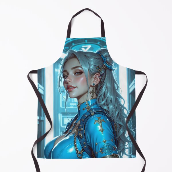 Item preview, Cybernetic warrior with a sleek, futuristic blue metallic suit designed and sold by Giuseppe Cammino.