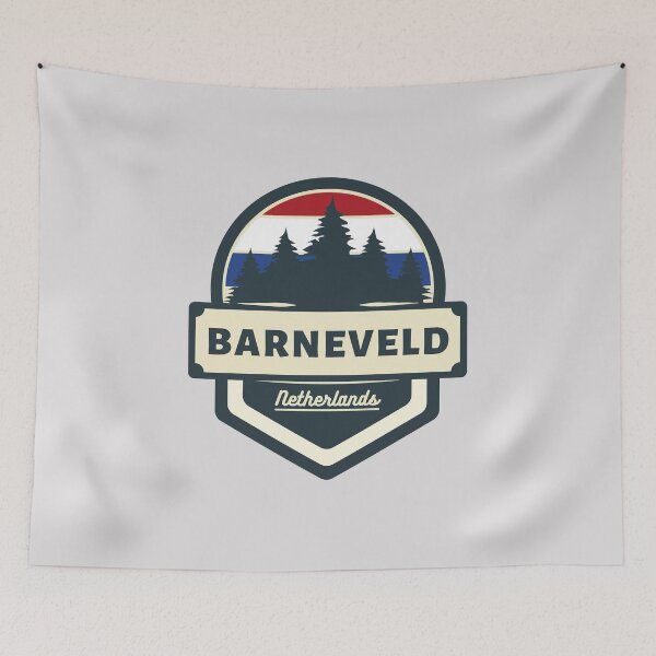 Item preview, Barneveld Netherlands Retro Vintage Badge designed and sold by World Designs.