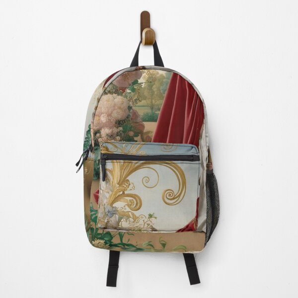 Item preview, Royal portrait vintage European monarch walking through a garden of flowers designed and sold by Vintage Designs +.