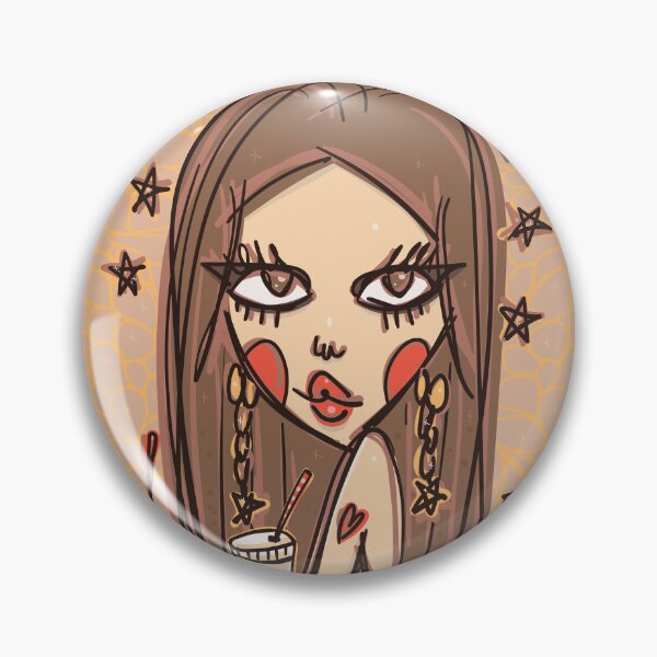 Item preview, Glamorous Diva with Long Brown Hair and Coffee designed and sold by MarinaBH.